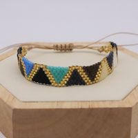 Bohemian Triangle Glass Knitting Unisex Bracelets 1 Piece sku image 4