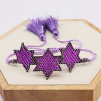 Bohemian Star Glass Knitting Unisex Bracelets 1 Piece sku image 2