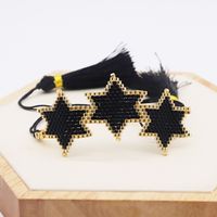 Bohemian Star Glass Knitting Unisex Bracelets 1 Piece sku image 1