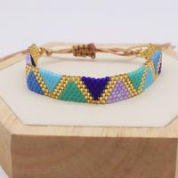 Bohemian Triangle Glass Knitting Unisex Bracelets 1 Piece sku image 2