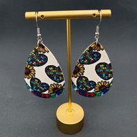 Retro Sunflower Water Droplets Alloy Women's Earrings 1 Pair main image 6