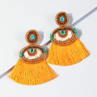 Ethnic Style Tassel Copper Earrings Tassel Copper Earrings 1 Pair main image 1