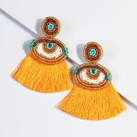 Ethnic Style Tassel Copper Earrings Tassel Copper Earrings 1 Pair main image 2