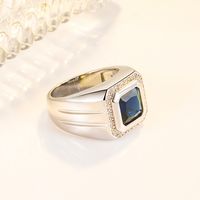 Fashion Geometric Copper Rings Inlay Zircon Copper Rings 1 Piece main image 2