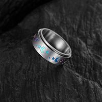 Fashion Star Moon Stainless Steel Rings main image 1