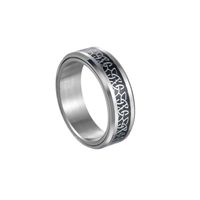 Fashion Geometric Titanium Steel Rings Enamel Stainless Steel Rings sku image 3