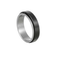 Einfacher Stil Geometrisch Rostfreier Stahl Ringe Edelstahl Ringe sku image 2