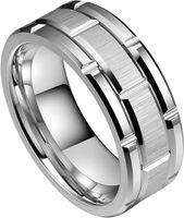 Fashion Geometric 201 Stainless Steel Rings In Bulk main image 5
