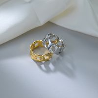 Fashion Circle Stainless Steel Hollow Out Rings main image 5