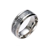 Fashion Letter Titanium Steel Rings Plating Stainless Steel Rings main image 5