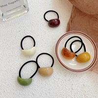 Simple Style Solid Color Arylic Rubber Band main image 5