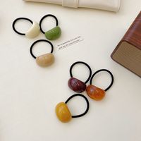 Simple Style Solid Color Arylic Rubber Band main image 4