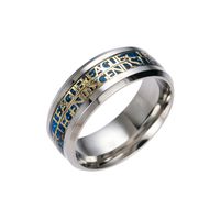 Fashion Letter Titanium Steel Rings Plating Stainless Steel Rings main image 2