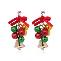 Fashion Santa Claus Christmas Socks Bell Epoxy Alloy Earrings sku image 94