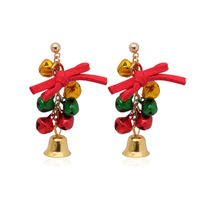 Fashion Santa Claus Christmas Socks Bell Epoxy Alloy Earrings sku image 92