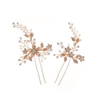 Design High-quality Wedding Accessories Ancient Style Disc Hairpin Hand-made Pearl Pin Wholesale Nihaojewelry sku image 3