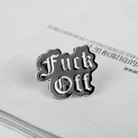 Retro Letter Alloy Plating Unisex Brooches main image 5