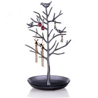 Creative Jewelry Holder Bird Tree Metal Earring Holder Necklace Storage Rack Jewelry Storage Display Stand sku image 5