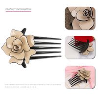 Simple Style Flower Arylic Hair Combs 1 Piece main image 4