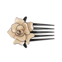 Simple Style Flower Arylic Hair Combs 1 Piece main image 5