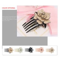 Simple Style Flower Arylic Hair Combs 1 Piece main image 2