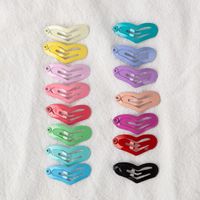 Simple Style Heart Shape Metal Stoving Varnish Hair Clip 1 Piece main image 1