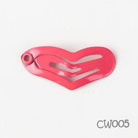 Simple Style Heart Shape Metal Stoving Varnish Hair Clip 1 Piece sku image 6