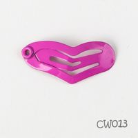 Simple Style Heart Shape Metal Stoving Varnish Hair Clip 1 Piece sku image 13