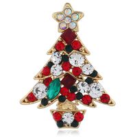 Fashion Christmas Tree Alloy Inlay Rhinestones Women's Brooches main image 5