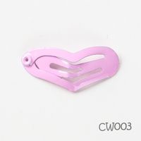 Simple Style Heart Shape Metal Stoving Varnish Hair Clip 1 Piece sku image 4