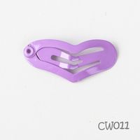 Simple Style Heart Shape Metal Stoving Varnish Hair Clip 1 Piece sku image 11