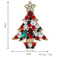 Fashion Christmas Tree Alloy Inlay Rhinestones Women's Brooches main image 6