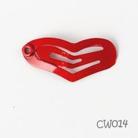 Simple Style Heart Shape Metal Stoving Varnish Hair Clip 1 Piece sku image 14