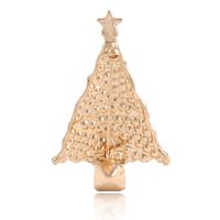 Fashion Christmas Tree Alloy Plating Inlay Rhinestones Women's Brooches main image 4