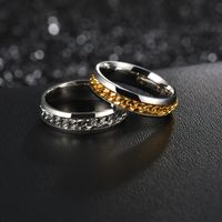Fashion Geometric Stainless Steel Rings Chain Stainless Steel Rings main image 6