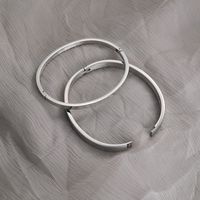 Simple Style Geometric Solid Color Stainless Steel Bangle Stainless Steel Bracelets main image 2