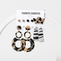 Lady Geometric Arylic Plating Women's Earrings 1 Set sku image 4