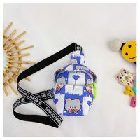 Unisex Small All Seasons Nylon Heart Shape Cute Square Zipper Fanny Pack sku image 9