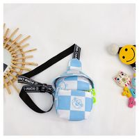 Unisex Small All Seasons Nylon Heart Shape Cute Square Zipper Fanny Pack sku image 3