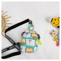 Unisex Small All Seasons Nylon Heart Shape Cute Square Zipper Fanny Pack sku image 6