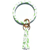 Einfacher Stil Farbblock Blume Pu-leder Unisex Taschenanhänger Schlüsselbund sku image 61