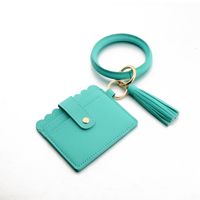 Fashion Solid Color Pu Leather Women's Bag Pendant Keychain 1 Piece sku image 15