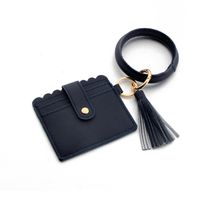 Fashion Solid Color Pu Leather Women's Bag Pendant Keychain 1 Piece sku image 14
