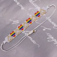 Ethnic Style Heart Shape Glass Beaded Women's Bracelets main image 3