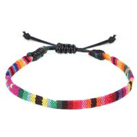 Ethnic Style Colorful Cloth Braid Women's Anklet sku image 14