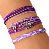 Mode Couleur Unie Ligne De Cire Tresser Femmes Bracelets sku image 2