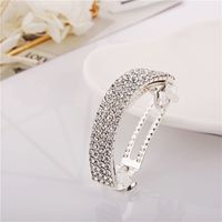 Women's Simple Style Solid Color Rectangle Rhinestone Hair Clip sku image 7