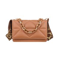 Women's Small Pu Leather Solid Color Fashion Chain Square Flip Cover Square Bag sku image 4