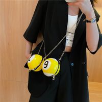 Women's Mini Pu Leather Number Fashion Round Zipper Crossbody Bag main image 4