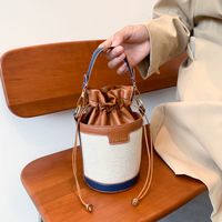 Women's Small Pu Leather Business Bucket Bag main image 3